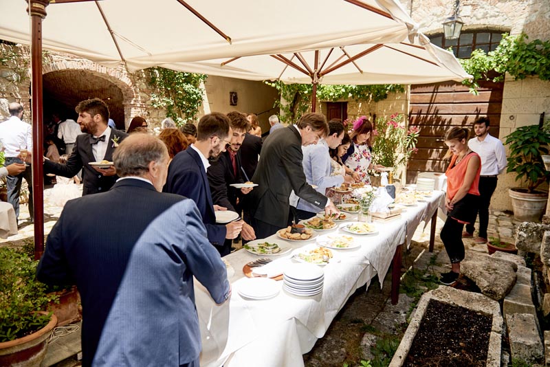 Restaurant for weddings in Sarteano, Val D'Orcia